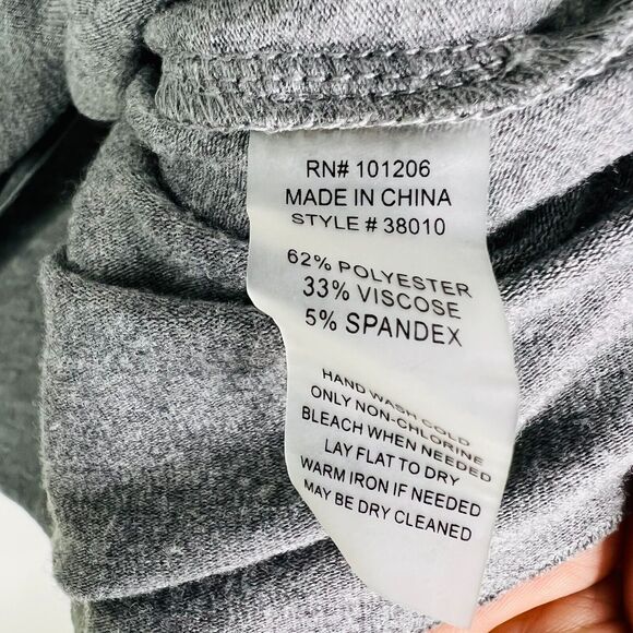 Soft Surroundings Grey Long Sleeve Shirt Size PL #38010 - Picture 4 of 4